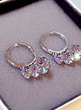 Korea New 2022 Exquisite Super Shine Earring Tassels Romanti