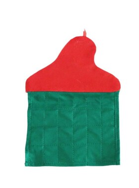 Velvet Advent Calendar, Embroidered Santa Wall Hanging Decor