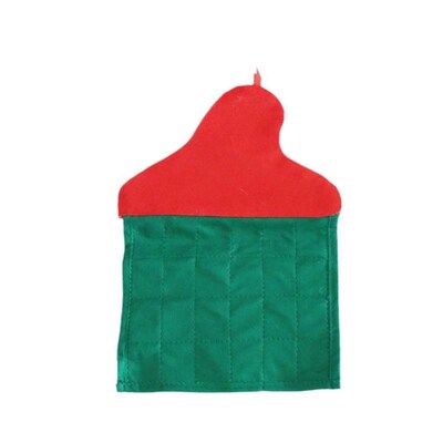 Velvet Advent Calendar, Embroidered Santa Wall Hanging Decor