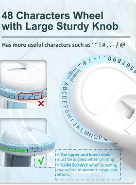 3D Label Printer 9mm Embossing 3D Label Tape Manual Labeller