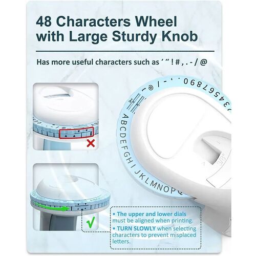 3D Label Printer 9mm Embossing 3D Label Tape Manual Labeller