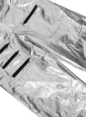 Astronaut Costume Adult Silver Spaceman Costume Plus Size  W