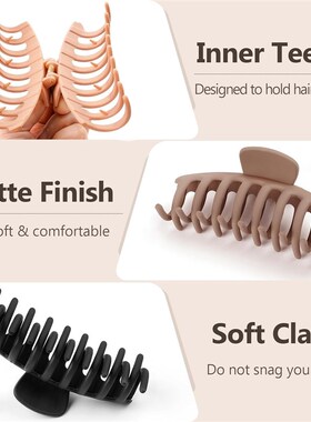 Hair Clips Matte Banana Claw Clips Strong Hold jaw clips