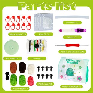 4Pcs Crochet Hooks Kit for Beginners Adults DIY Adorable Cac
