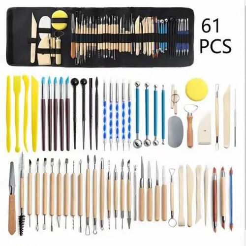Pottery Clay Sculpting Tools Kit 8-61 Pcs/Set Ceramic Wax