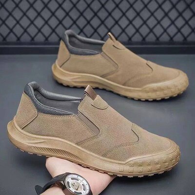 2024 Spring Mens Shoes New Breathable Work Safety Shoes Tre