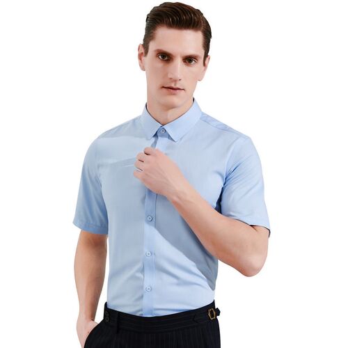 Mens Short-sleeved Shirt Summer New Business Mens Professi