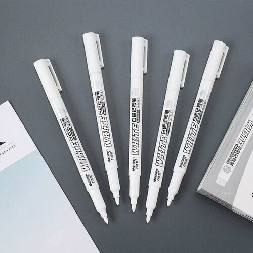 White Marker Pen Alcohol Paint Oily Waterproof Tire Painting