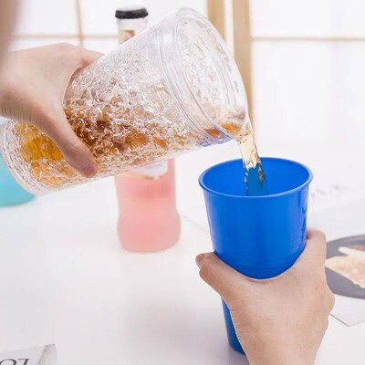 100pcs Disposable Plastic Cups Everyday Use Sturdy Plastic P