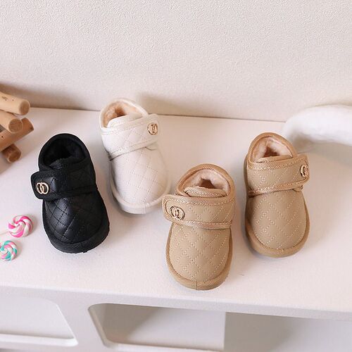 Xiaoxiangfeng Baby Snow Boots Thick Velvet Cotton Shoes For