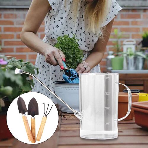 1L Watering Can Plant Watering Can with 3 Gardening Tools Wa