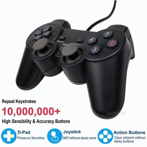 1/2pcs USB Wired Game Controller Gamepad For PC Windows Comp