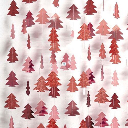 4M Twinkle Star Tree Snowflake Paper Garland Christmas Decor