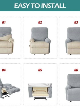 4 pieces Waterproof Recliner Sofa Cover for Living Room Elas