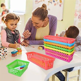 ULELE 10 Pcs Stationery Storage Baskets,Classroom Pen