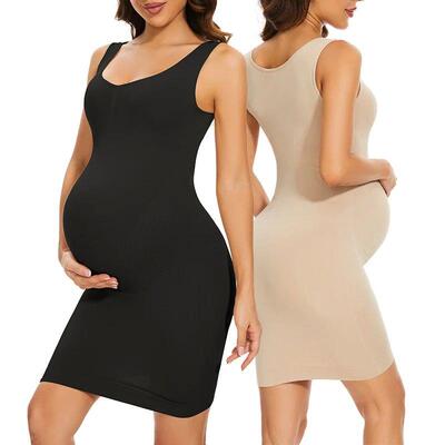 Women Summer Sleeveless Maternity Dress Pregnancy Tank