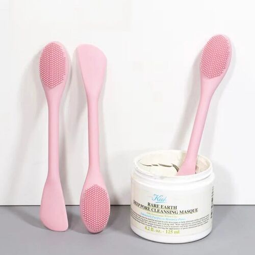 1PC Double Headed Silicone Face Cleansing Scrubber Brush Fac