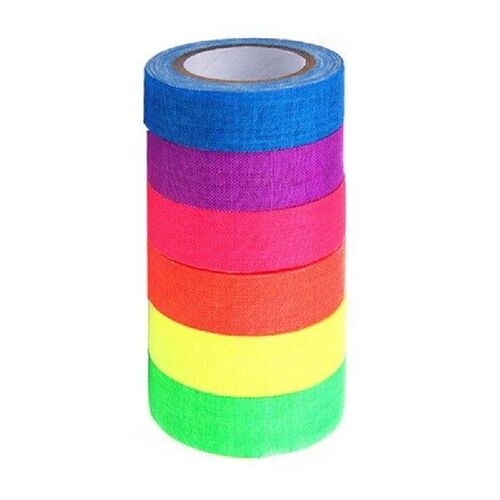 Luminous Tapes 6Rolls Set Fluorescent Cloth Tape Self
