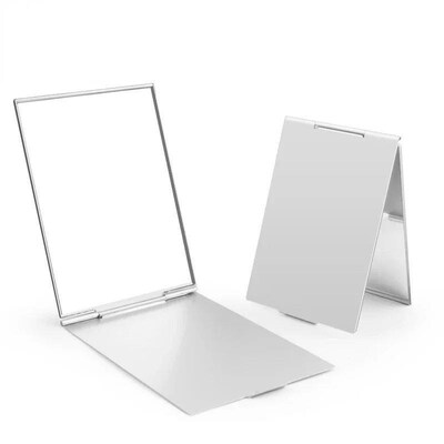 Aluminum Folding Mirror Pocket Mini Portable Makeup Mirrors