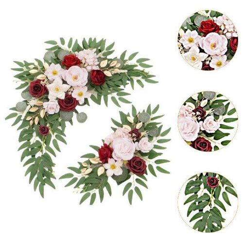 Greenery Floral Swag for Wedding Arch, Handmade Backdrop