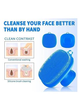 Silicone Face Scrubber for Men and Women Facial Cleansing Br