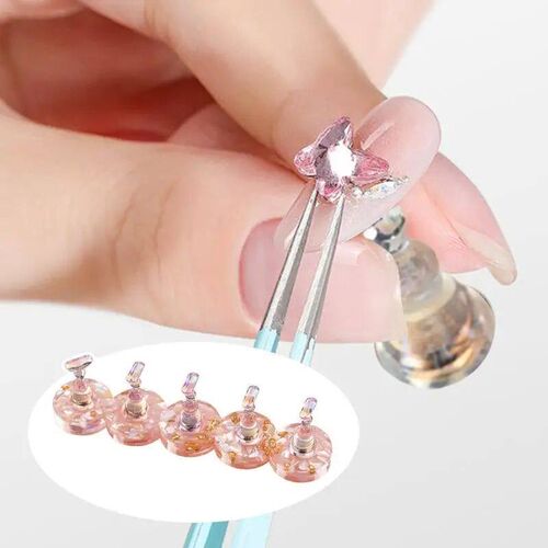 Press on Nail Stand Portable Nails Display Practice Reusable