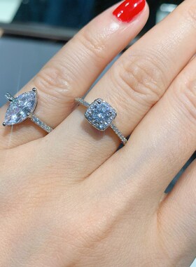 Marquise cut 3ct Lab Diamond cz Ring 925 sterling silver Eng