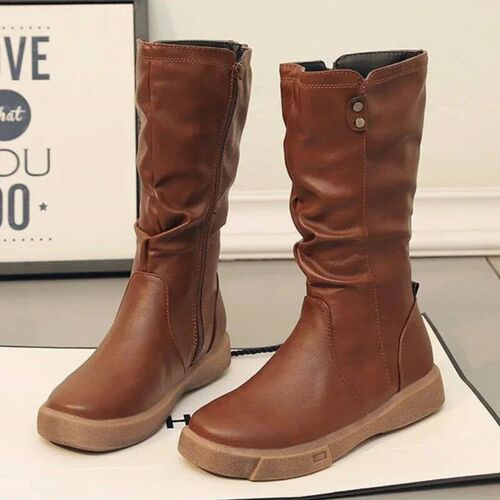 Women Thigh High Boots Women Modern Boots Zippers Outdoor Fe
