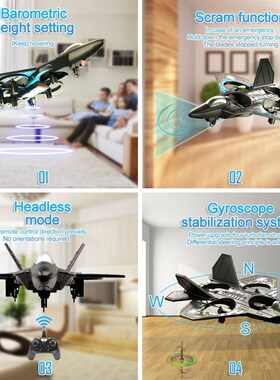 L0712 RC Remote Control Airplane 2.4G Gravity Sensing RC Gli