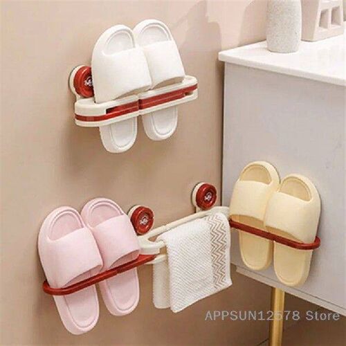 Punch-free Bathroom Slippers Rack Storage Artifact Bathroom
