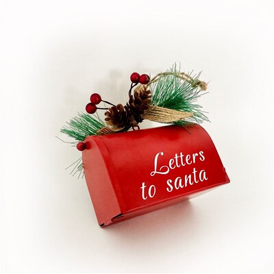 Metal Mailbox Decoration Christmas Tree Decoration Letters