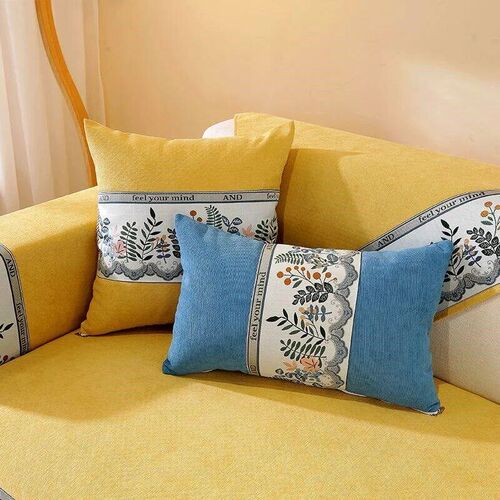 Kuup New Jacquard embroidery Sofa ver Chenille Couch Slipver