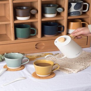 milk mug cartoon spoon杯子 coffee cute ceramic glass tea cup