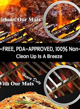 3-10 Pcs Non-stick BBQ Grill Mat 40*33cm Baking Mat BBQ Tool