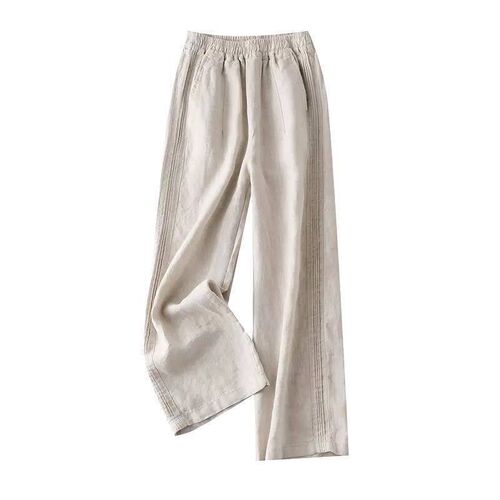 Pendant tton Linen Wide-leg Pants Womens 2025 Pants Womens