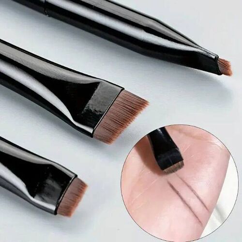 3pcs/set Blade Eyeliner Brush Eyebrow Brush Portable Flat Fi