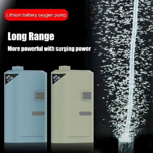 Aquarium Oxygen Pump USB Rechargeable Oxygenated Fish Tank