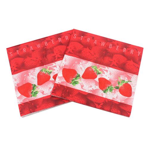 Strawberry Napkins Printed Napkins Facial Tissue Disposable