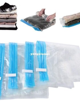 Manually Vacuum Compressed Bag Roll Up Seal Bags Travel Spac