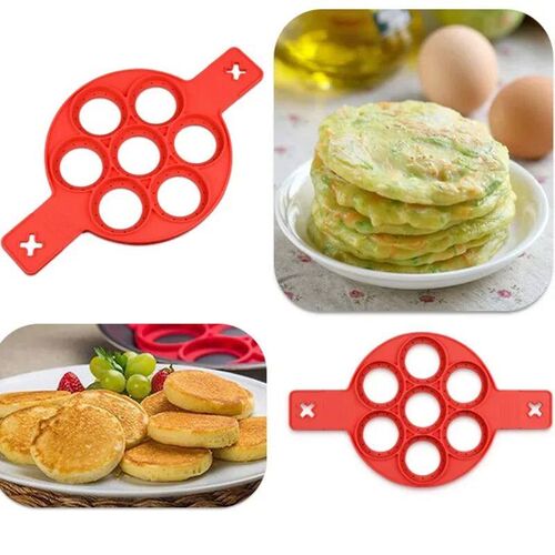 Silicone Non Stick Pot 7-Hole Baking Mold Food-Grade Handle