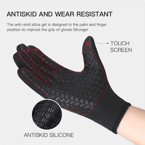 Winter Cycling Gloves Men Women Waterproof Windproof Touch S
