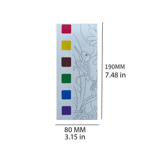 12pages Childrens Watercolor Coloring Book,Drawing Toys For