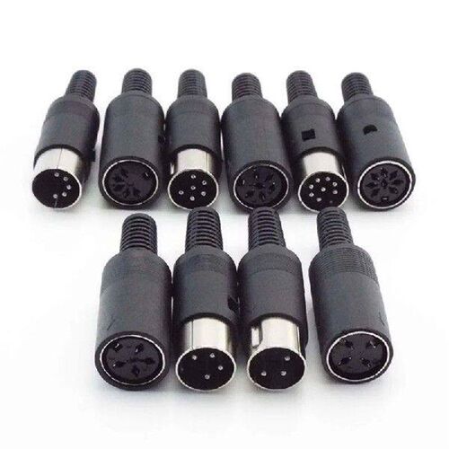 5pcs Solder Connector DIN 3 4 5 6 7 8 Pin DIN Male Female