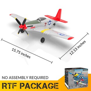 Upgrade Volantex P51D Red Mustang Airplane One-key Aerobatic