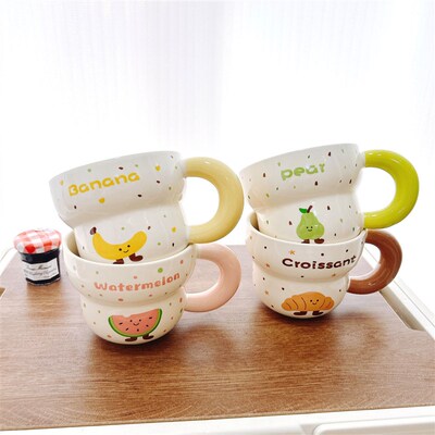 350ML Cute Cat Ceramic Cup Mug Student Gift