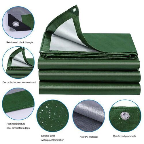 Large Tarpaulin Waterproof Heavy-Duty Rain Cloth Truck Tarp