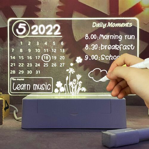 Note Board Creative Led Night Light USB Message Board Holida