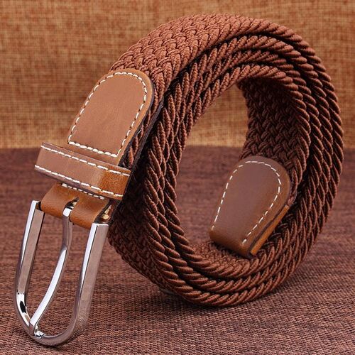 belt men women couple belts Canvas belt Stretch woven canvas