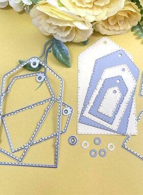 Tag Metal Cutting Dies Hang Tag Cut Die For DIY Scrapbooking
