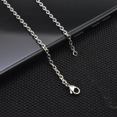 Kpop M Letter Chain Stitching Pearl Necklace Men Women Tide